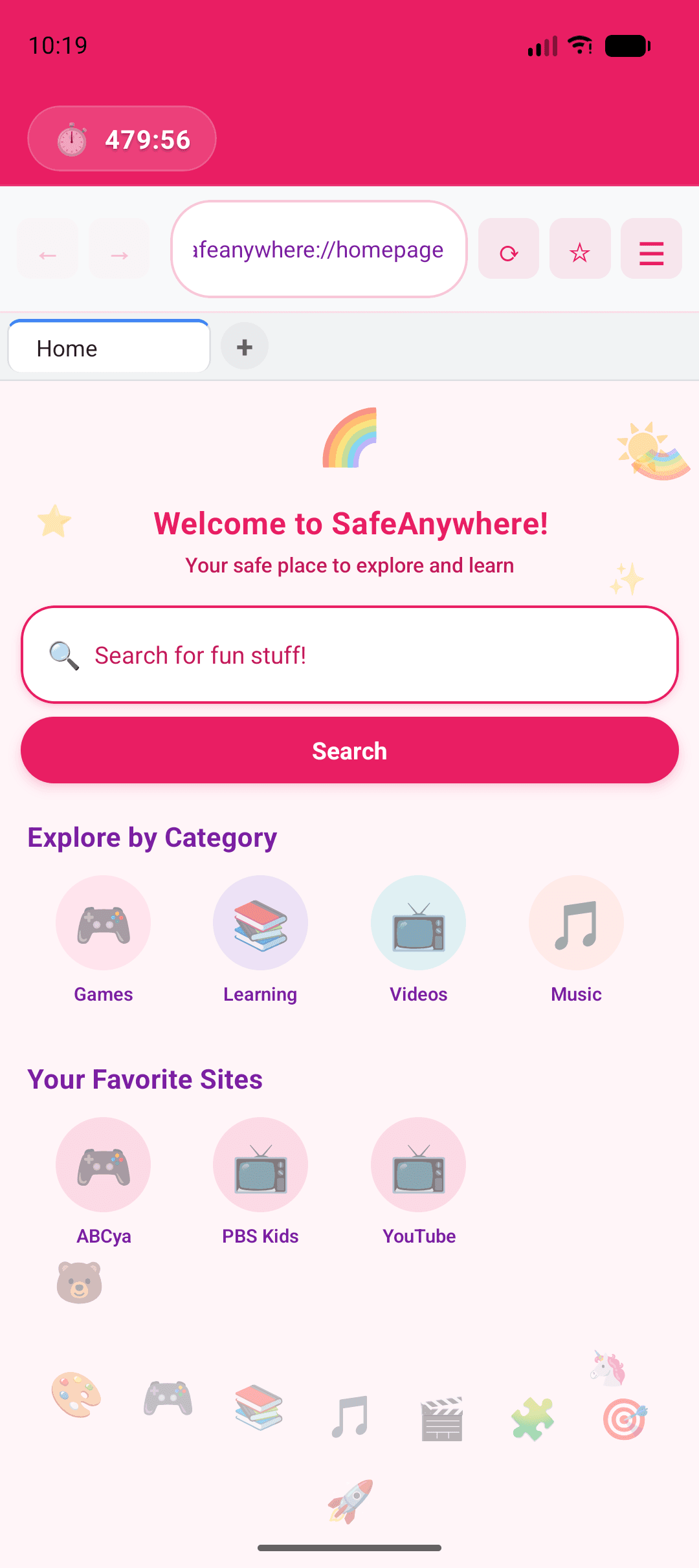 Kids browser — SafeAnywhere Browse