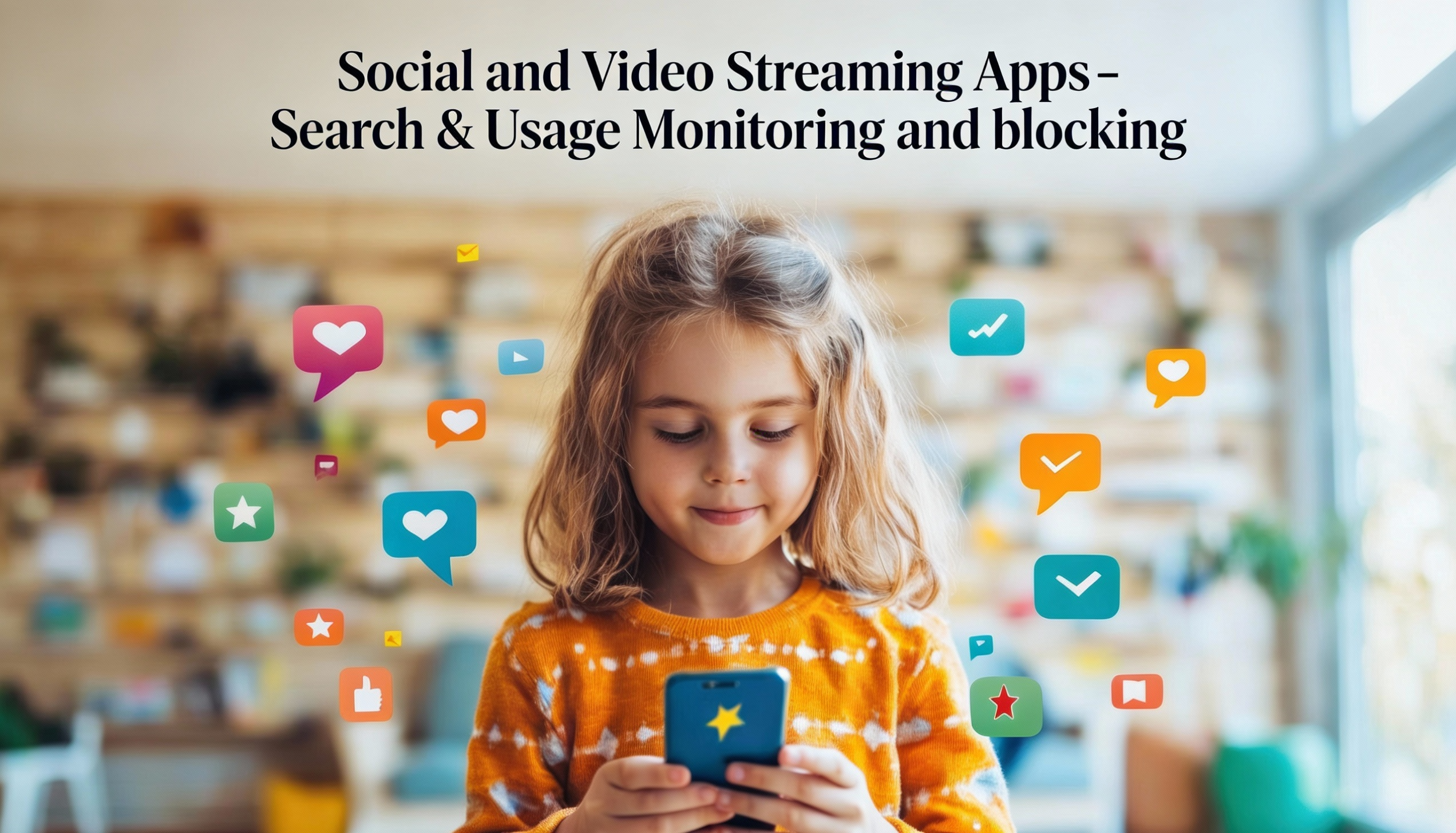 Social Media Monitoring & Limits Dashboard - SafeAnywhere parental control feature showing WhatsApp, Instagram, TikTok, Snapchat, and X (Twitter) monitoring, time restrictions, bullying detection, and predator alerts for child safety on iOS and Android devices